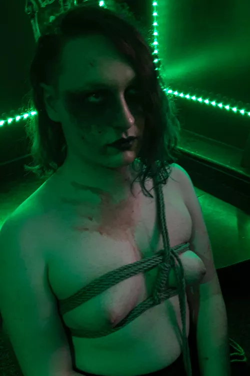 The aftermath of of a fun self tie