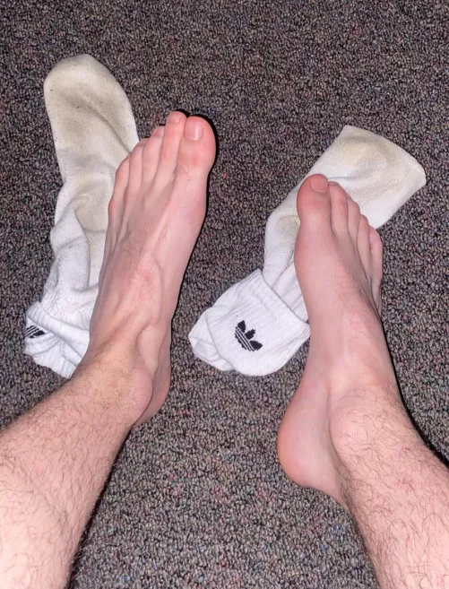 these socks were white in the morning….
