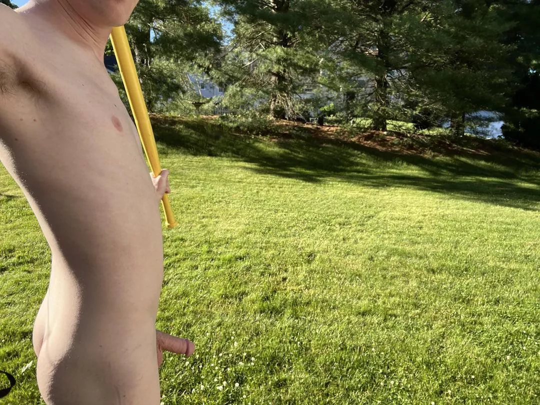 Took a walk through the park. Now everyone’s seen my cock 😉