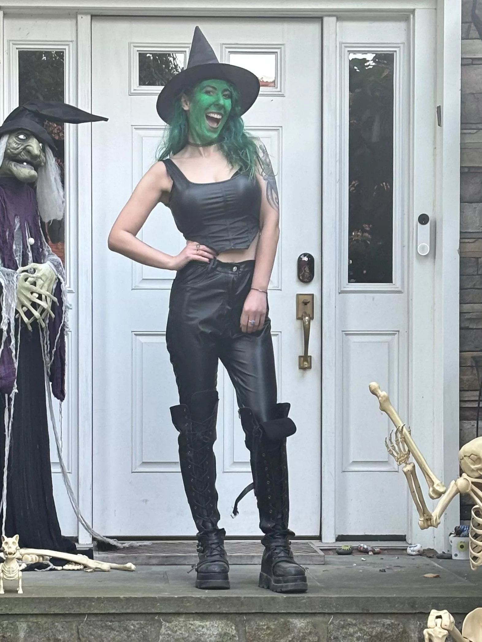 Witchy leather boots