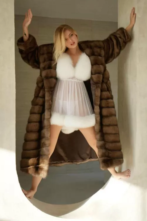 You can't convince me that you don't want to wear all the fur she has on.