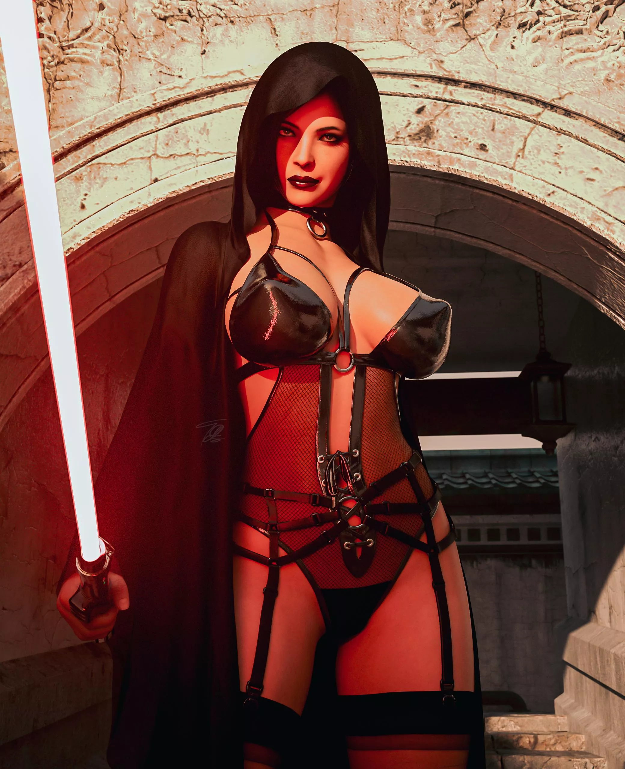 Ada as Sith Lord for Halloween (tridiks) [Resident Evil]