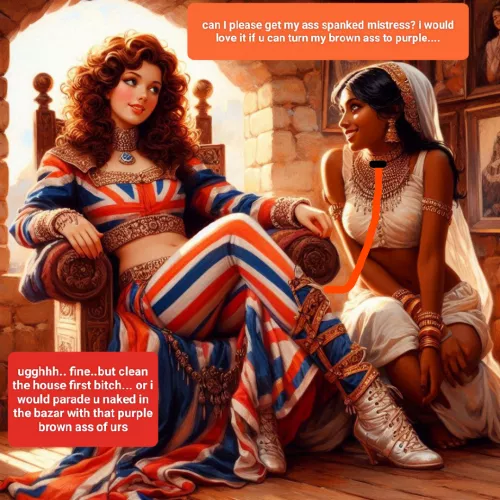 British mistress with her desi house bitch 