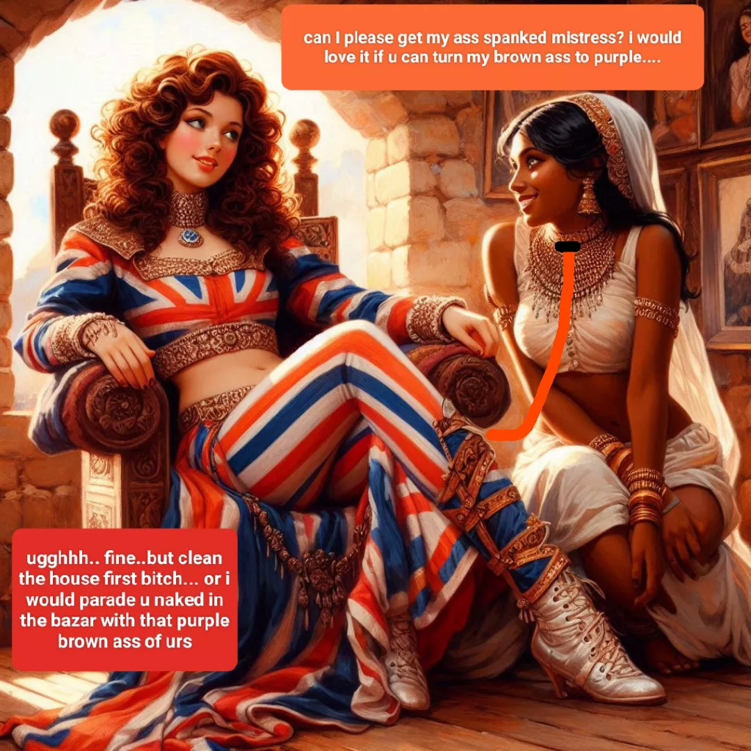 British mistress with her desi house bitch 