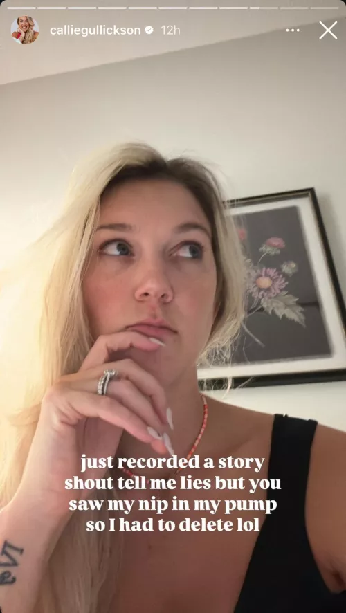 Callie nip slip on story