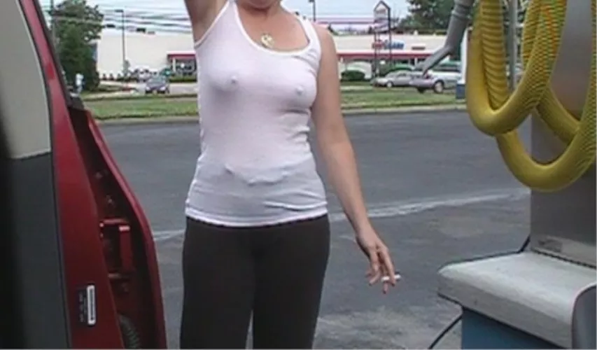 Catching a smoke at the Car Wash