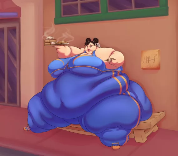 Chun Li Fatty by fukkuart