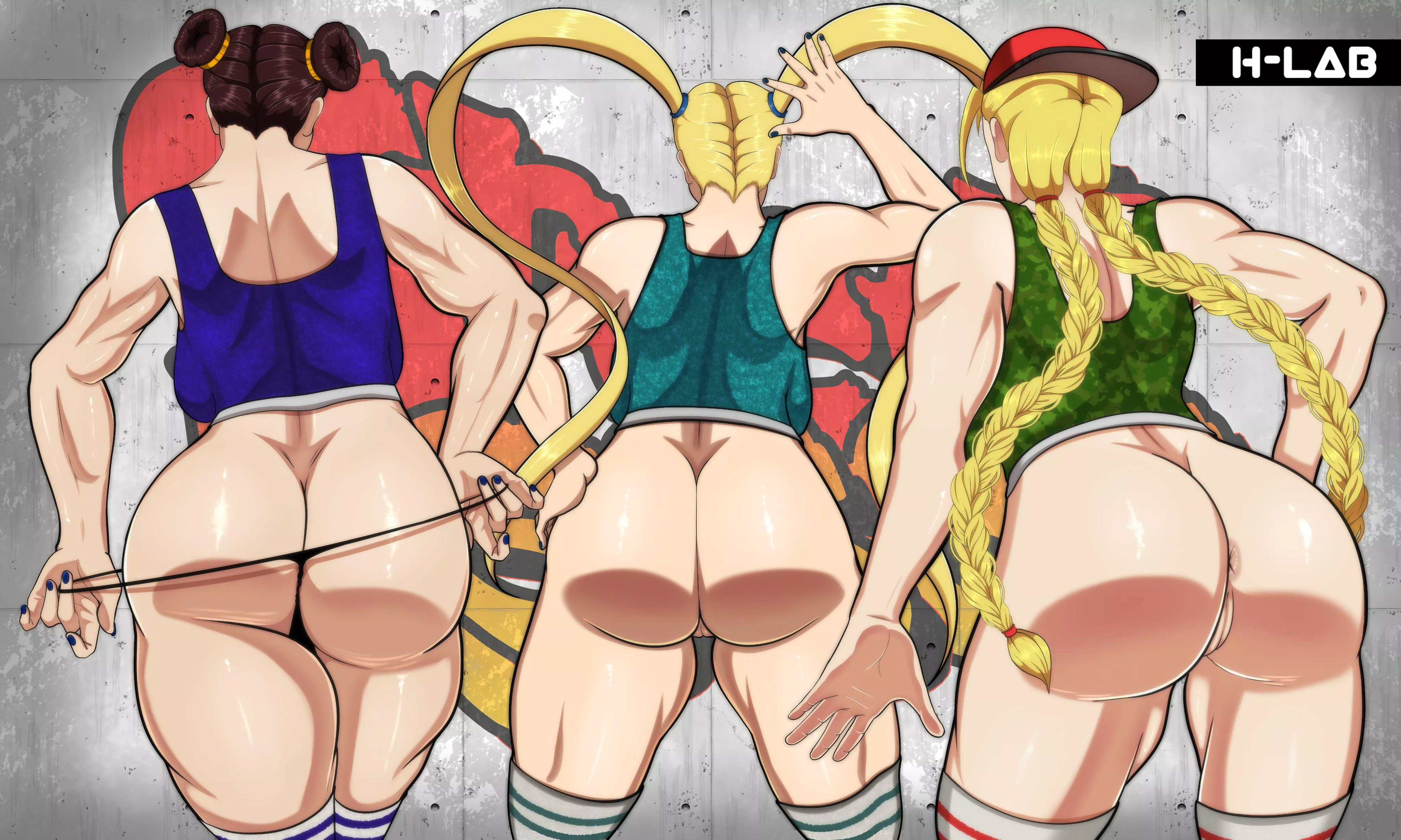 Chun-Li, Rainbow Mika and Cammy (H-Lab)