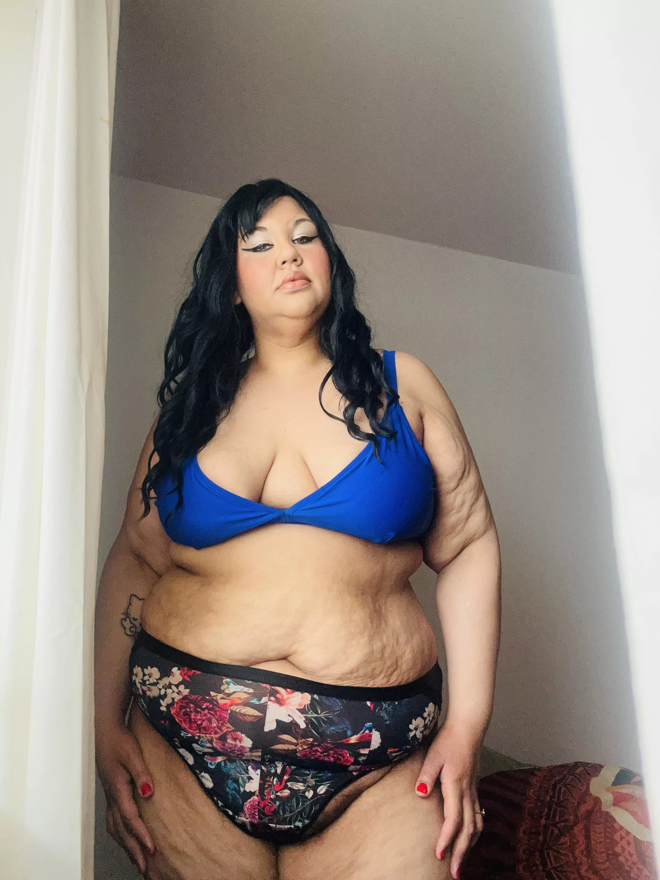 Dimples and cellulite all over my curves…