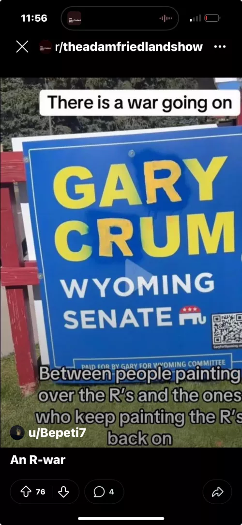 Gary Crum has my vote
