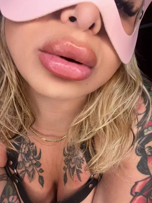 
I could mark you with my lip gloss on your body