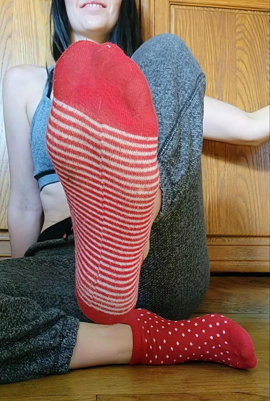 I like these red socks