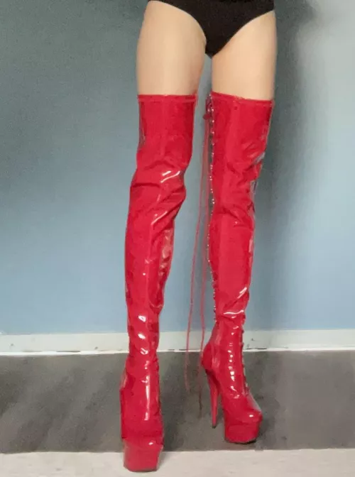 I love how these boots hug my legs  