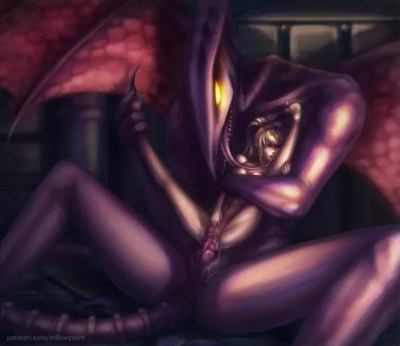 If only I knew submission would feel this good...! [Metroid] (MilkWyvern)