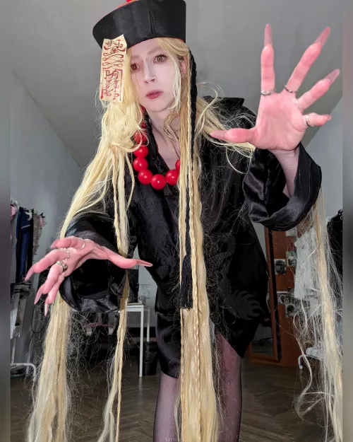 Jiangshi Miquella cosplay for Halloween (by kitich_ka)