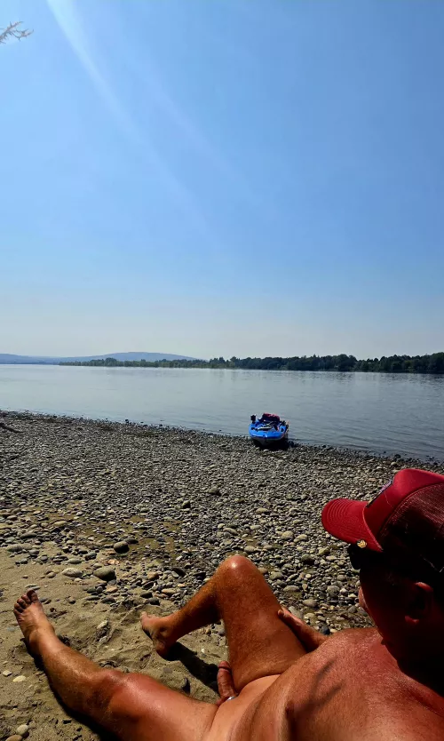 Late October paradise on the river.