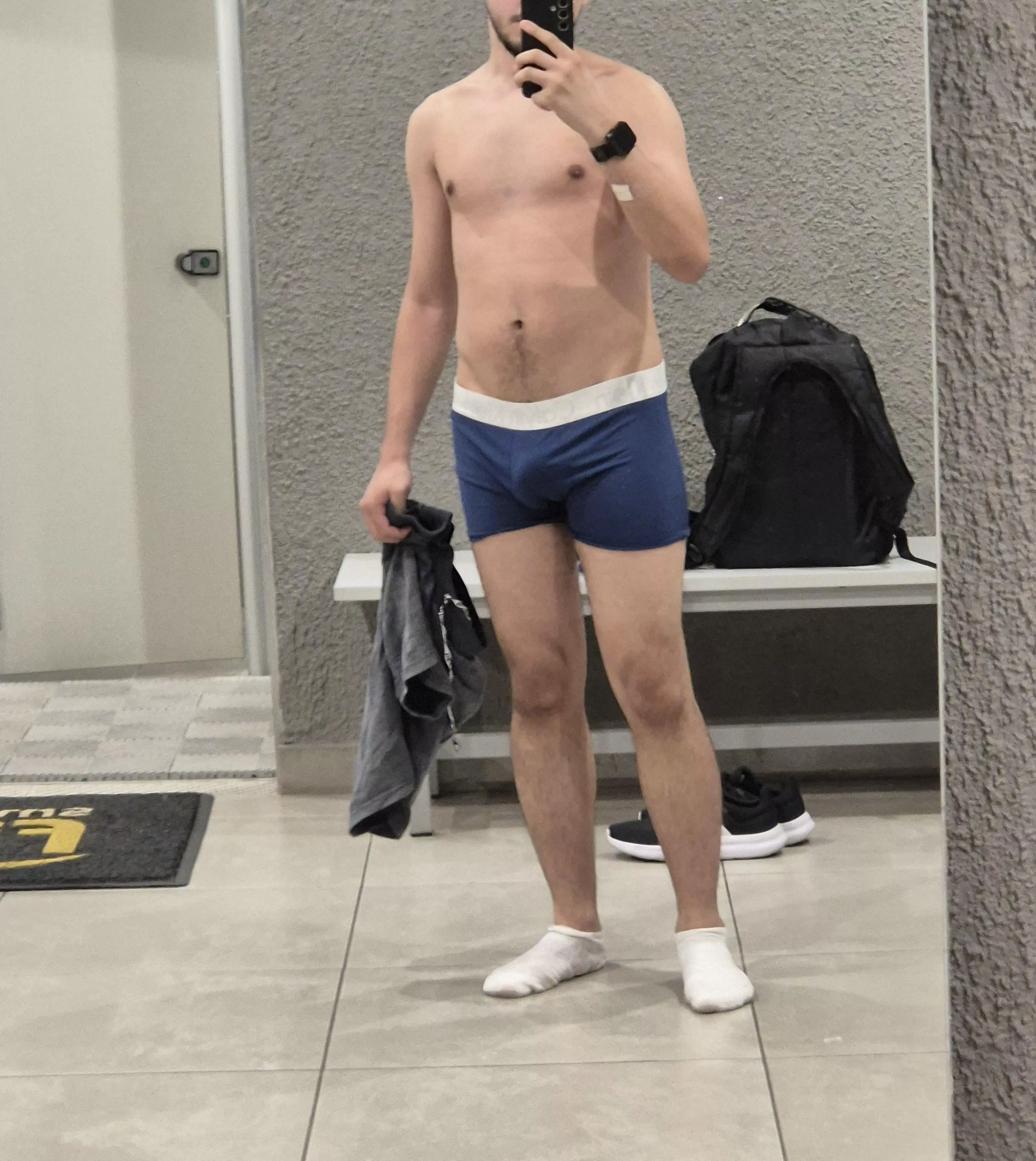 let's take a shower together at the gym dear