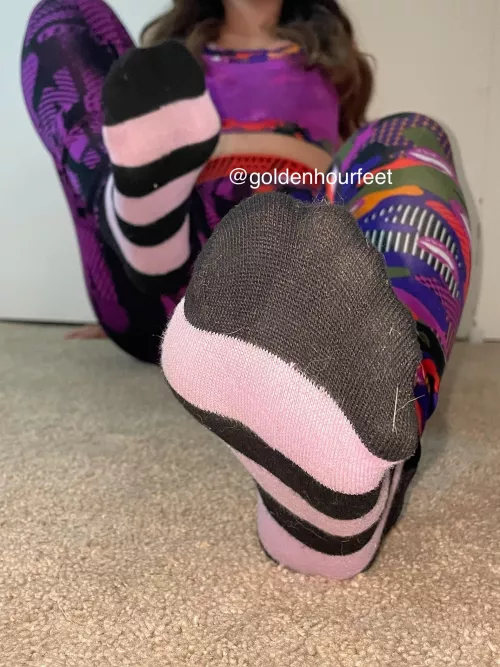 Matching my socks to my fit today🔥