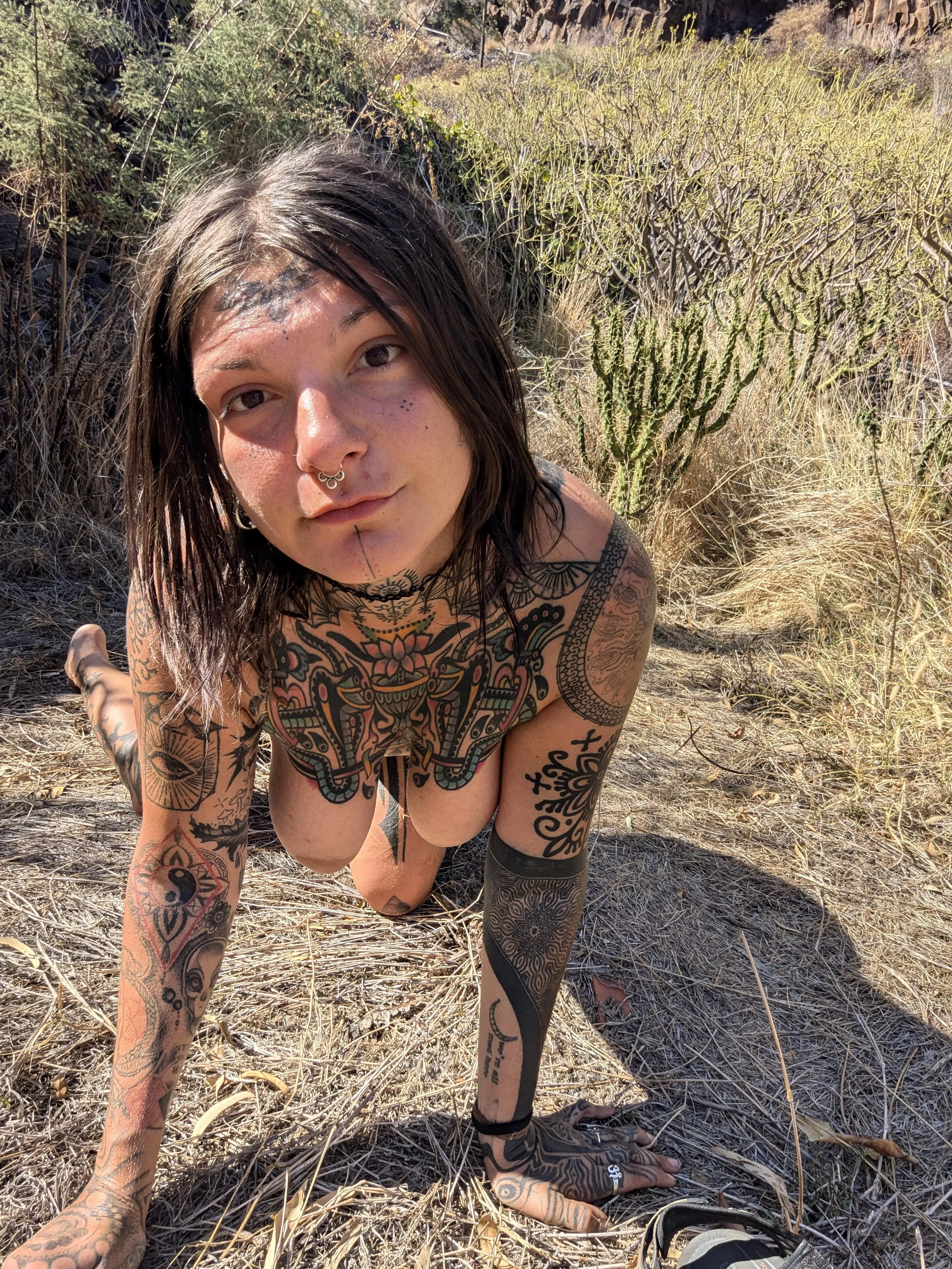 melting away in the heat [p]