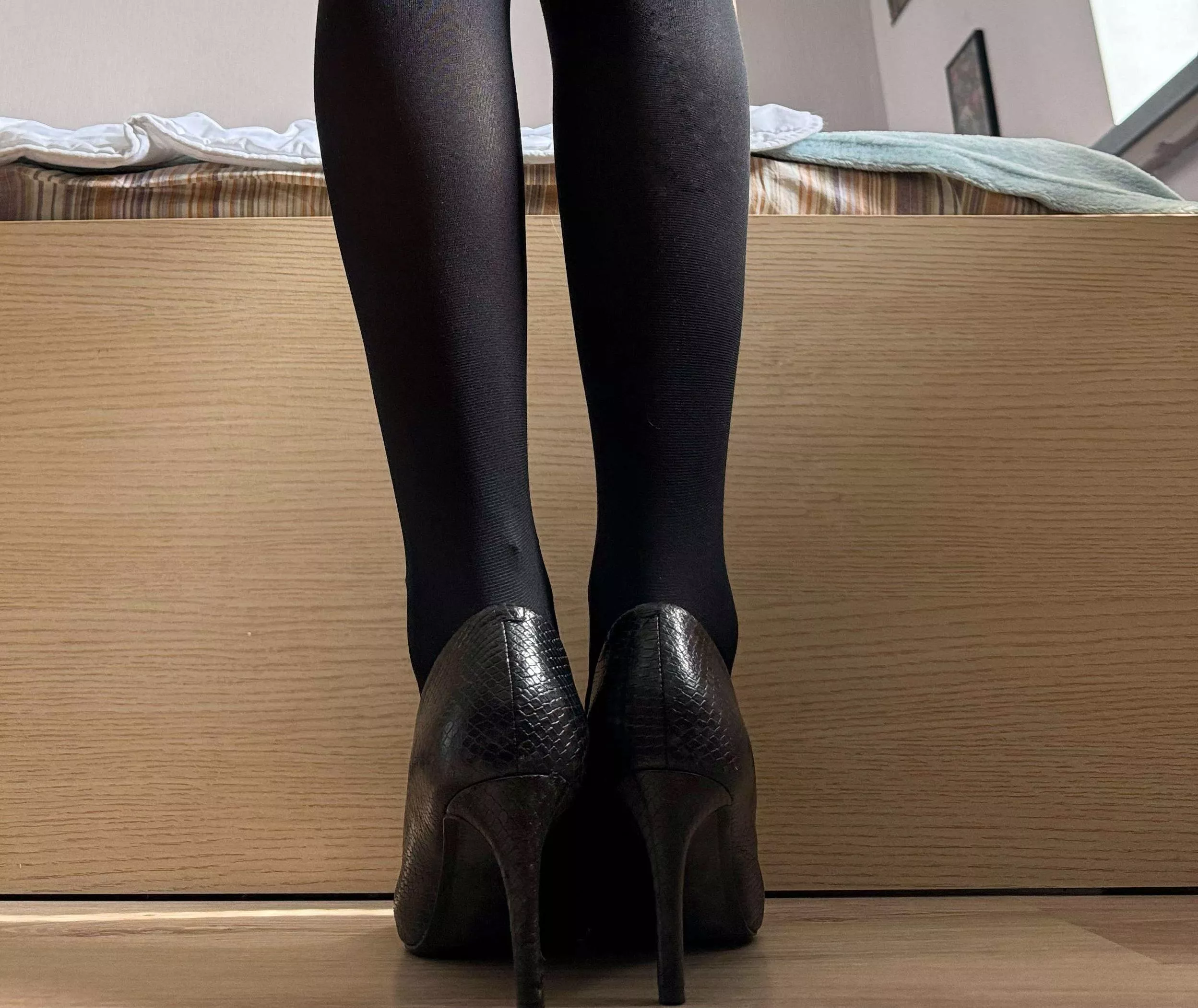 my cute leather heels mmm