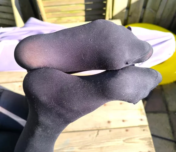 My soft nylon soles in the sun 