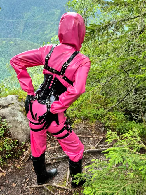 Out and about in full latex!