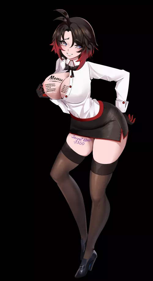 Ruby wants to take your order (leonkunisagi) [RWBY]