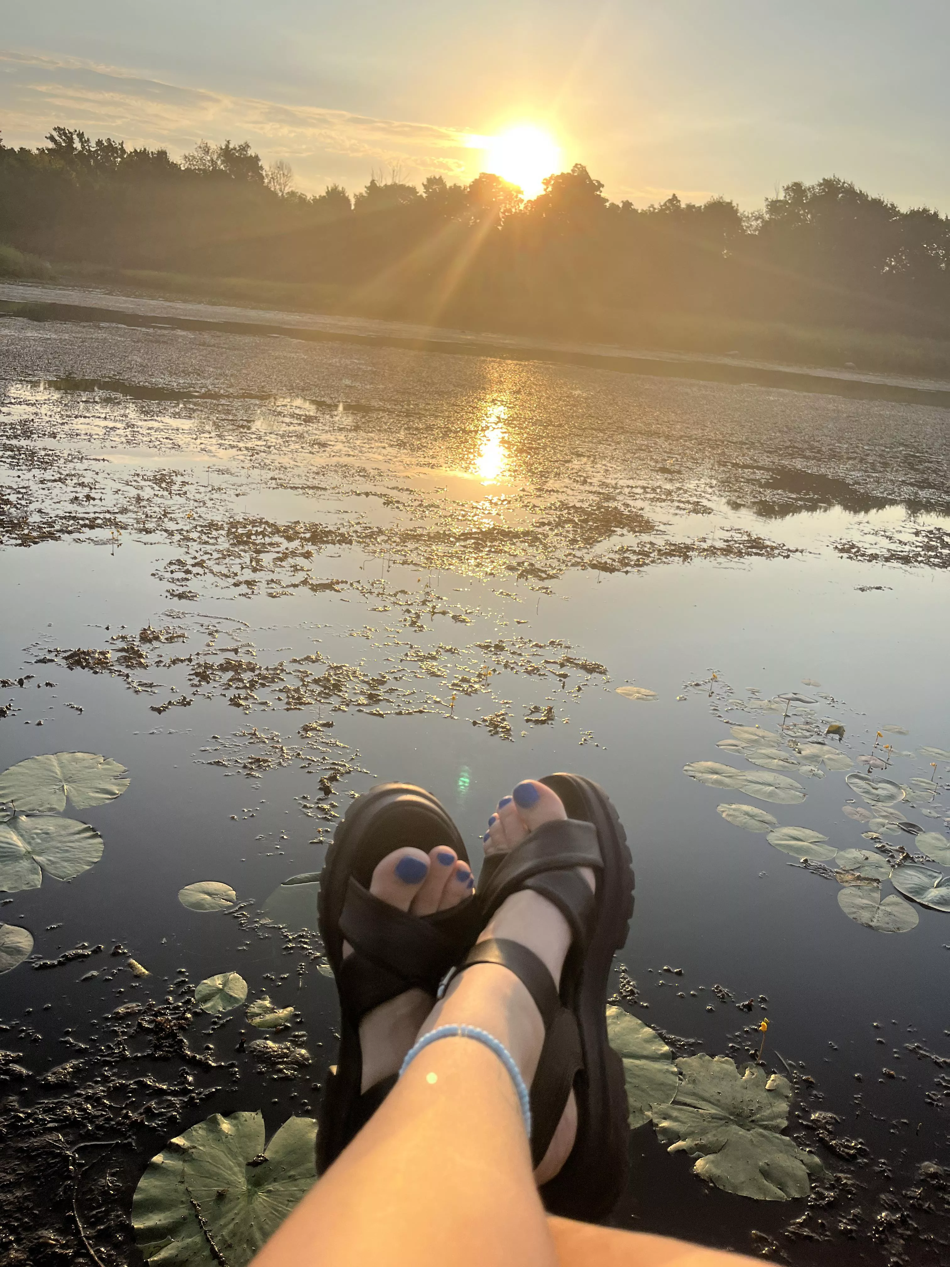 Sandals and morning sun