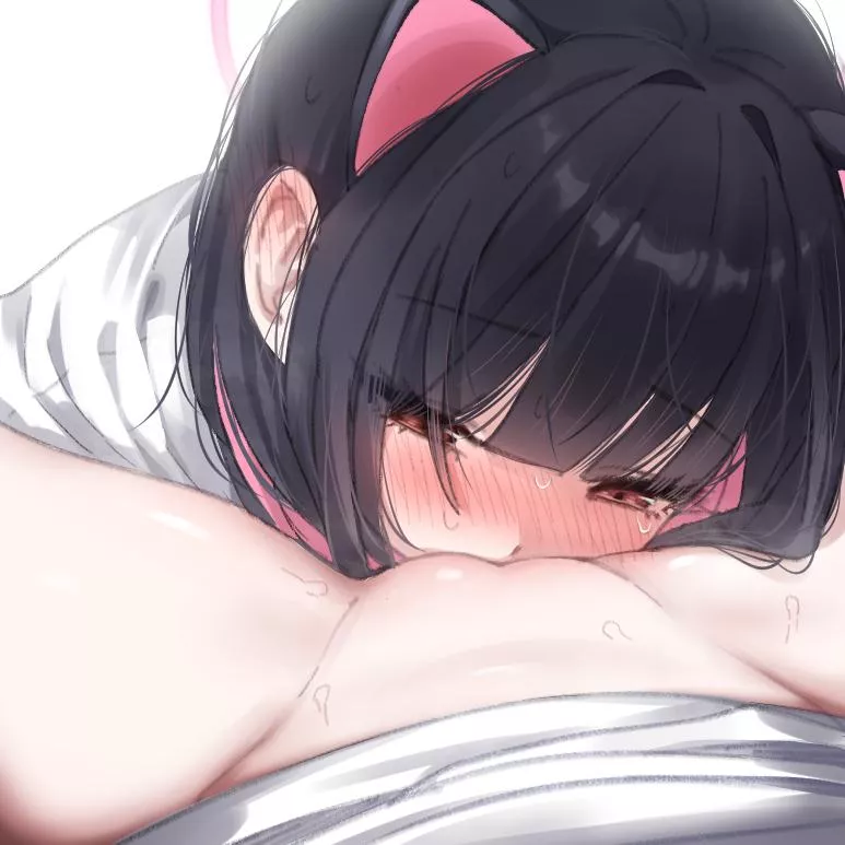 She's been licking and smelling me for over 5 hours now. It's her happy place so I don't mind.