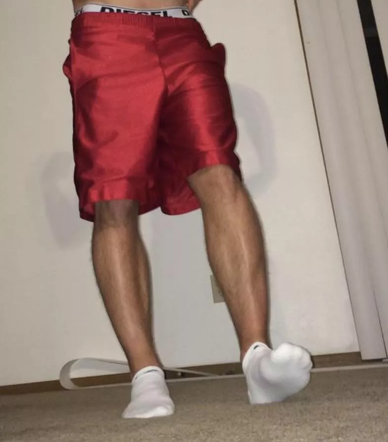 Someone bust in dirty basketball shorts with me