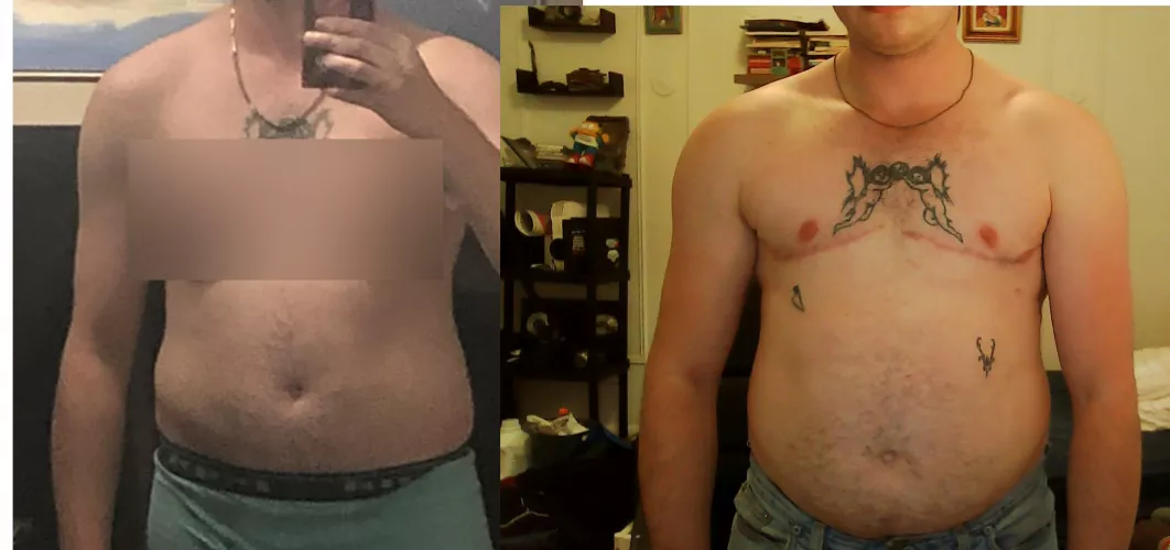 Summer 2023 VS summer 2024, not as much progress as i'd like but i'll take it