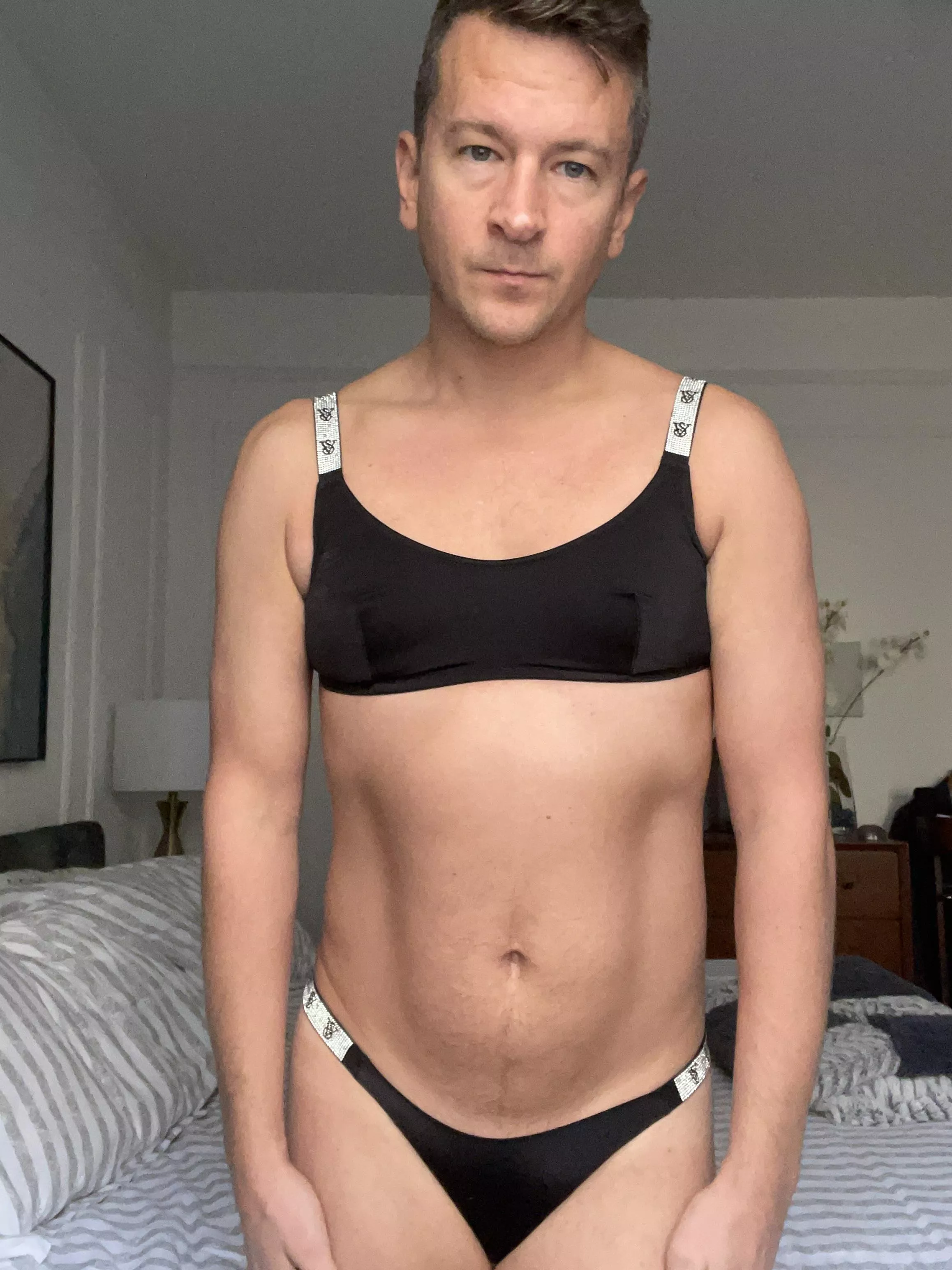 The girl working the floor at VS said this shine strap set would be cute on me. Do you think so?