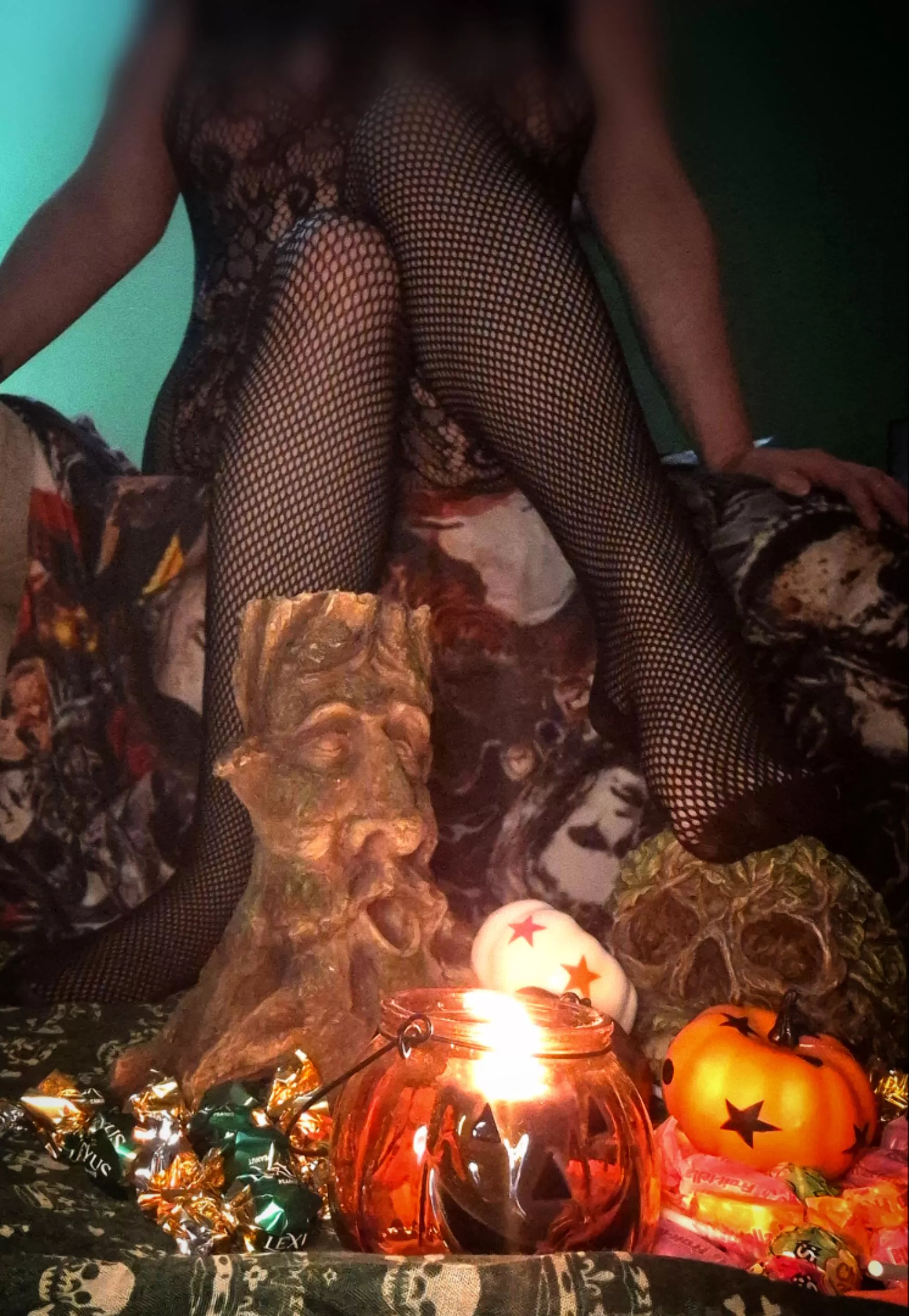 Trick or treat, smell my feet. Then open wide for toes to eat...