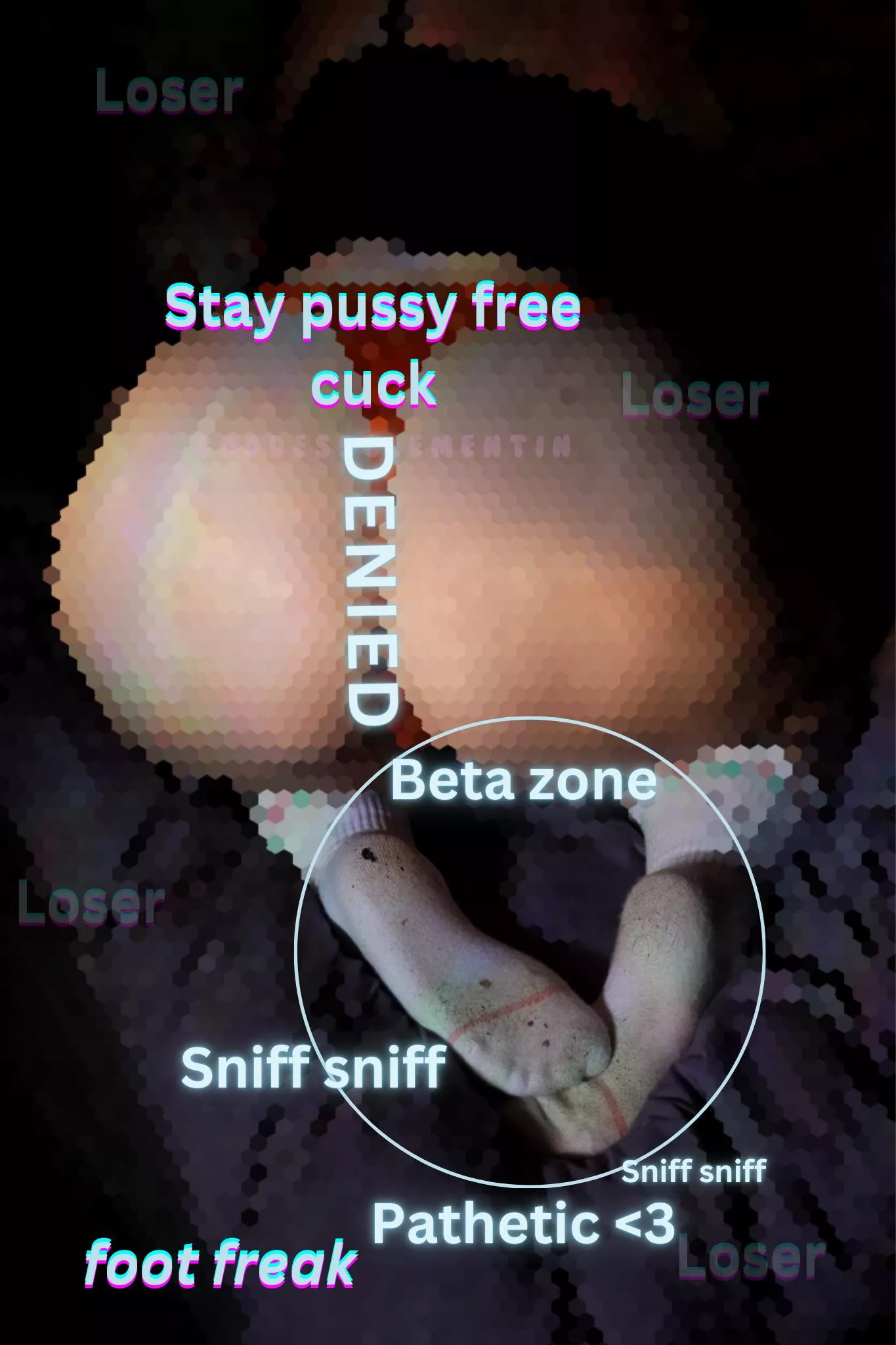 We all know you love being pussy free so say it. Loser. 