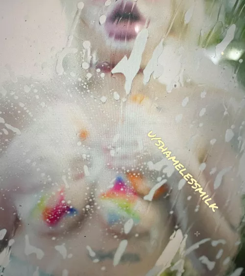 Wiping your windshield down with my tits.