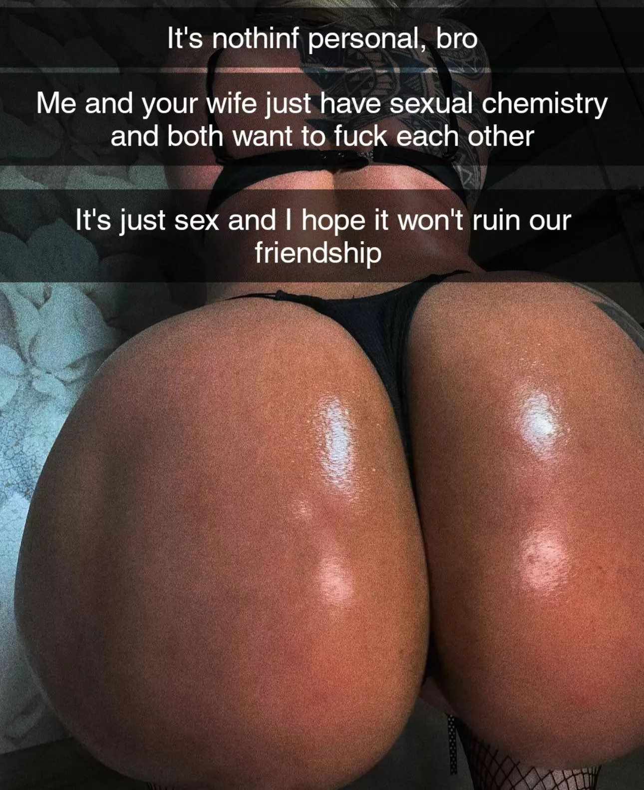 Your friend is just fucking your wife