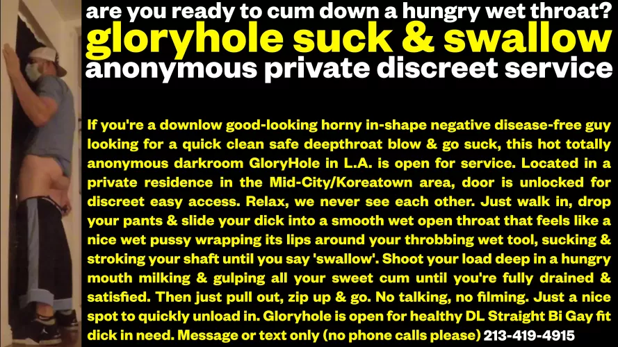 32 #LosAngeles - GloryHole Throat is Open for Service