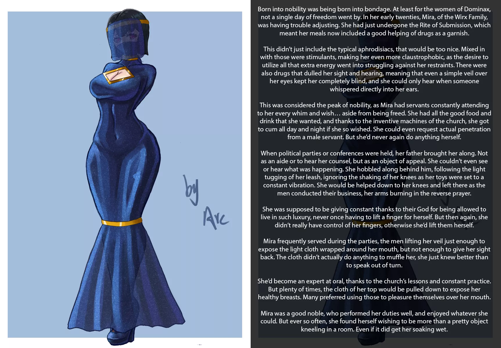 A Noble Woman's Duties (Commissioned Caption)