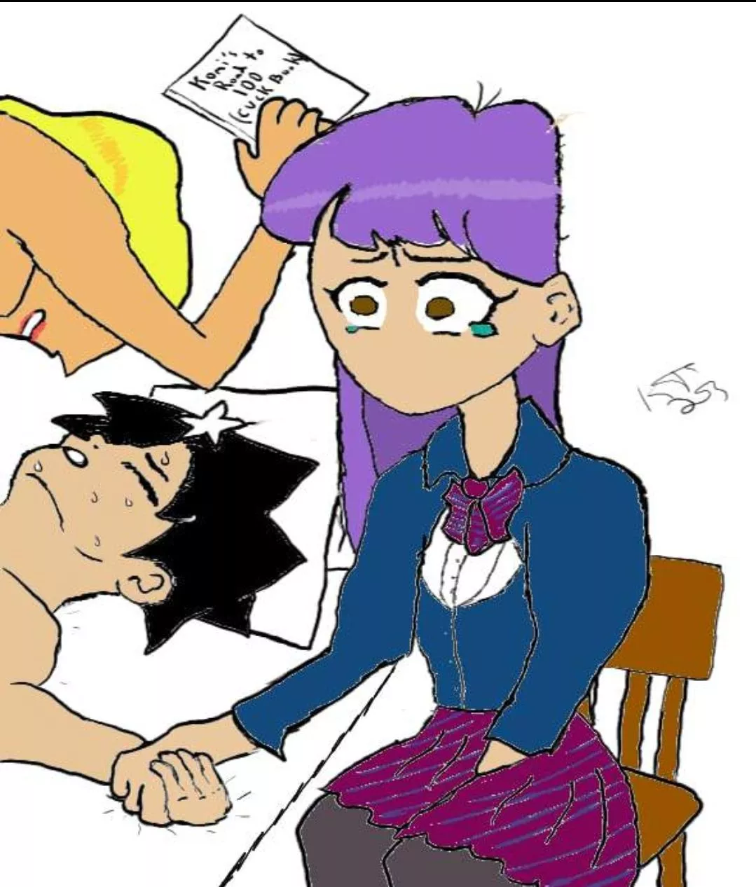 A Typical Tuesday for Komi (OC)