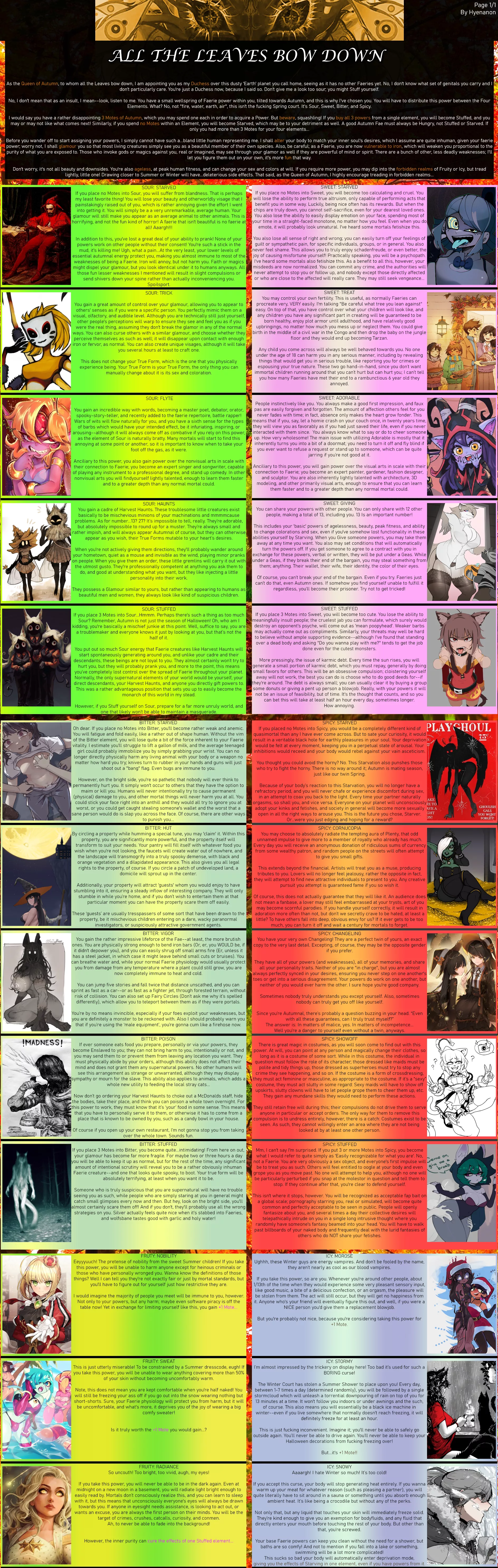 All The Leaves Bow Down by Hyenanon