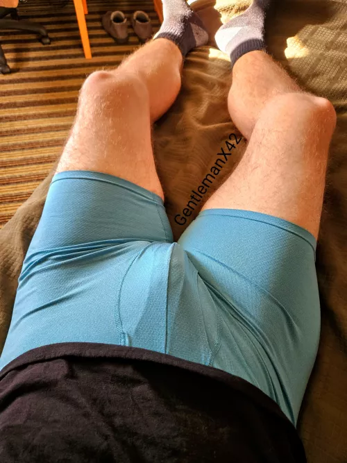 Anything better than losing your pants and relaxing after a long drive? 