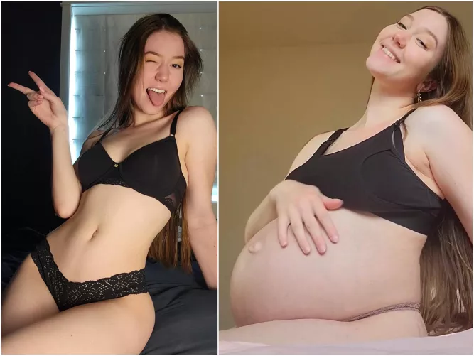 Before and after a successful breeding 