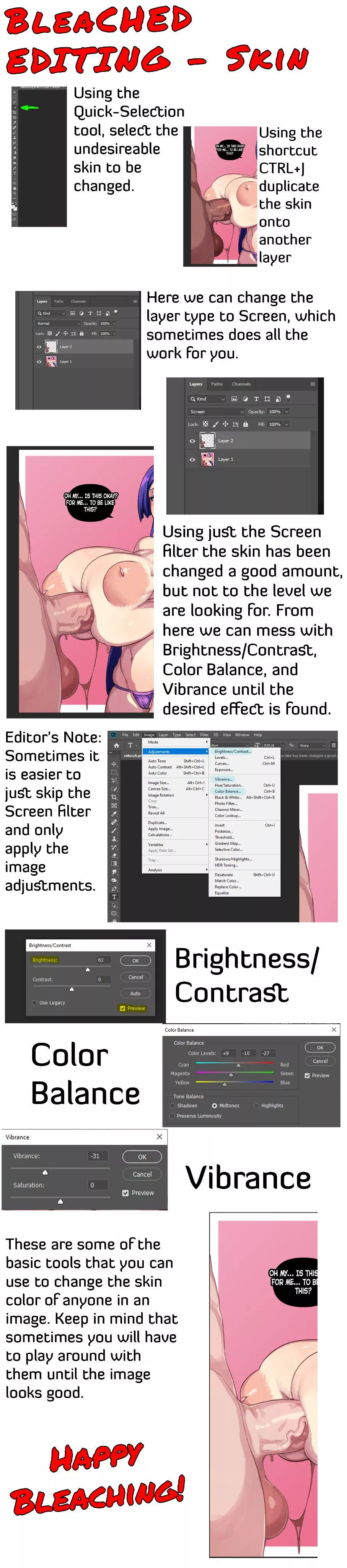 Bleached Tutorial - Skin