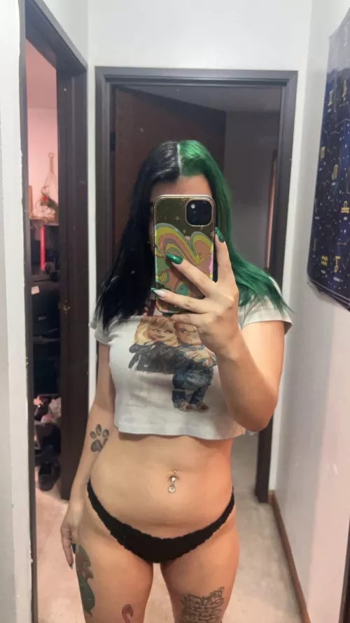 Brought the split dye back 🖤💚