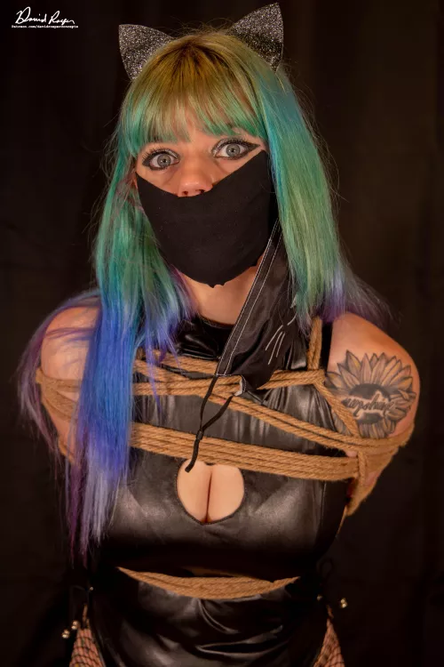 Catgirl Sye would like to say Happy Halloween, but she's a bit hard to understand at the moment.