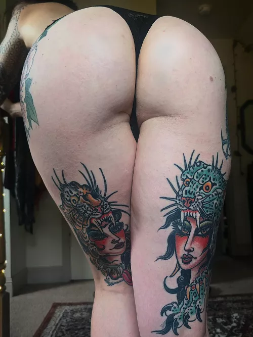Did you know getting a tattoo can provide therapeutic relief. So can looking at a nice butt