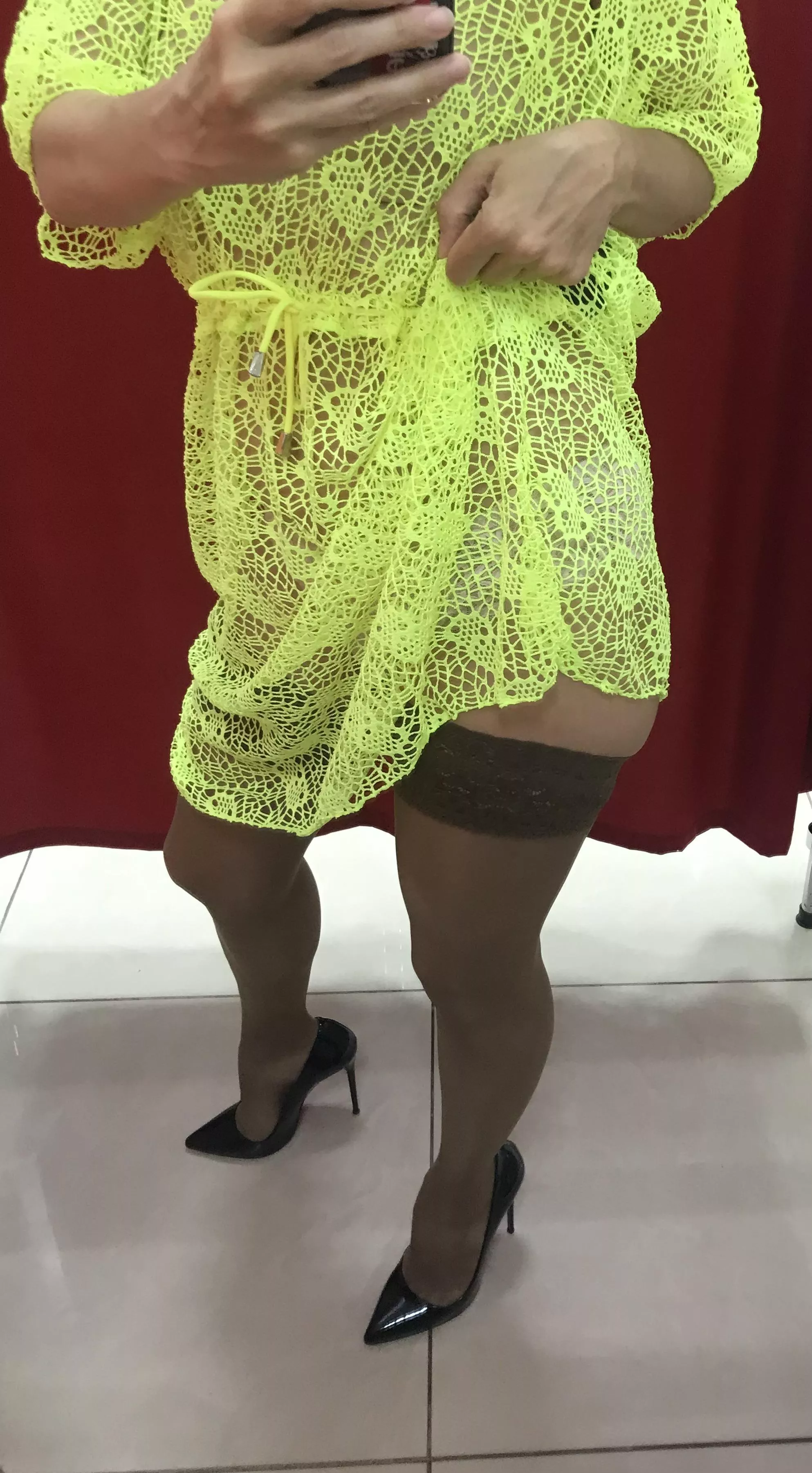 Feeling so sexy in my nylons