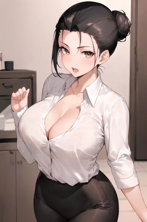 Flustered Office Lady~ (AI-Generated)