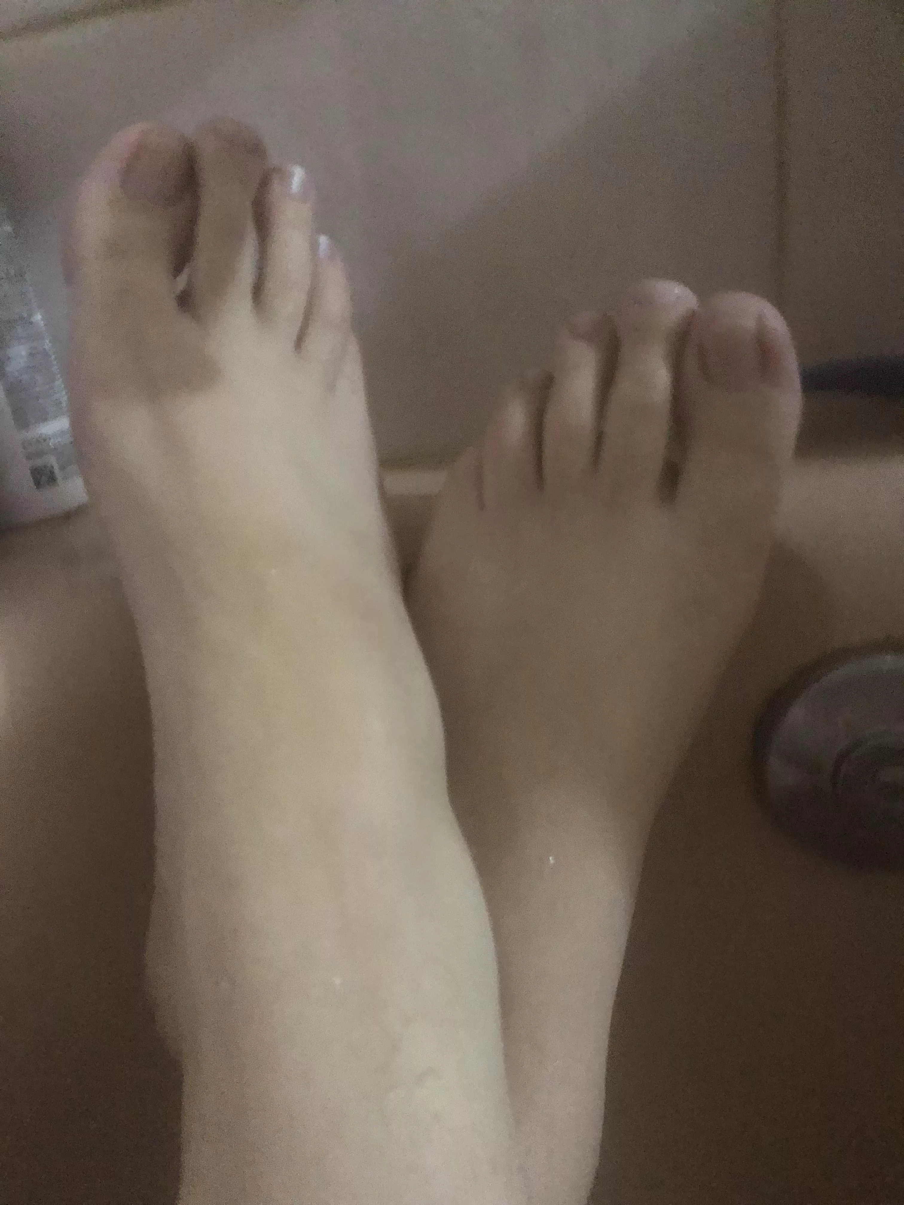 Fresh out of the shower. 