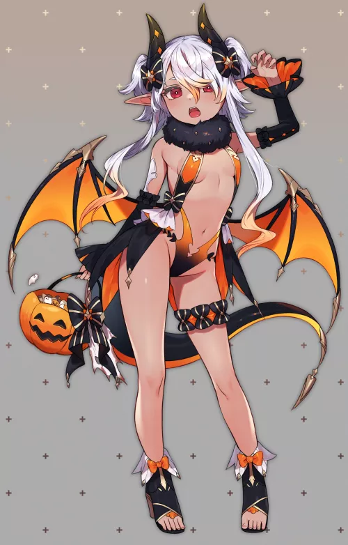 Halloween Dragon Girl [Original]